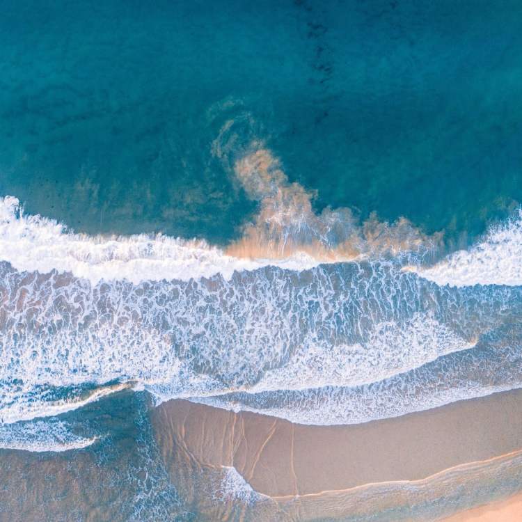 Clear water at the beach