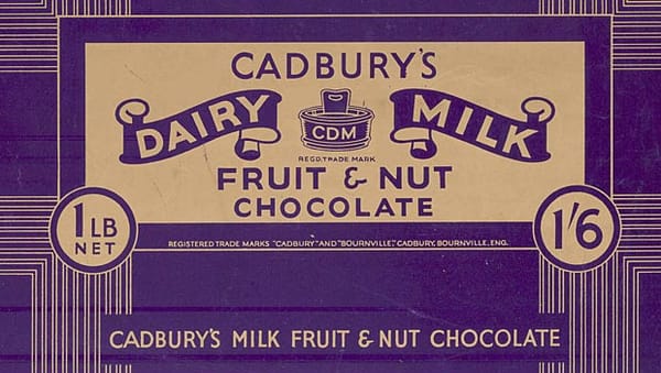 cadbury chocolate milk fruit nut